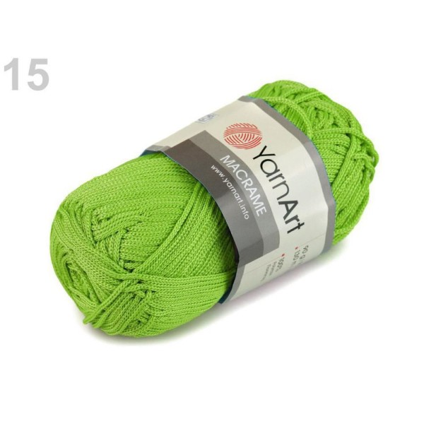 1pc 15 (150) Vert clair à Tricoter Macrame 90g Yarnart, Tricot, Crochet, Broderie, Mercerie, - Photo n°1