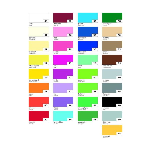 La couleur de Carton 220 g / M2 - A4 - 1 Feuille - Mat, le Carton à la Main, de Carton, de l'Artisan - Photo n°2