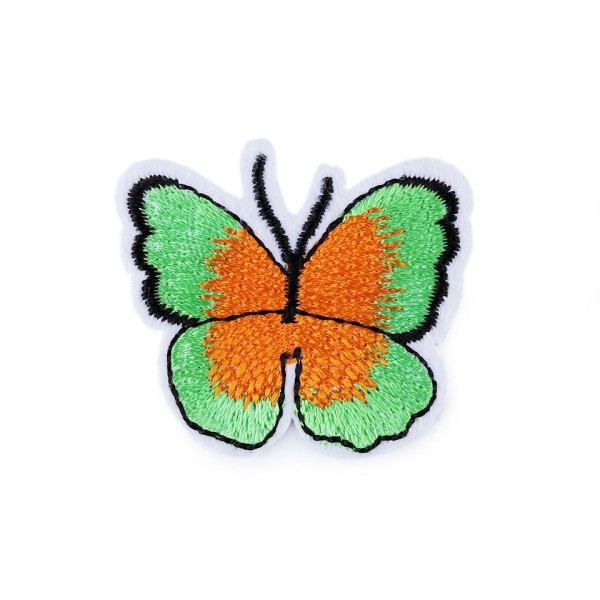 2pc Vert clair au Fer à repasser Patch Papillon, Patchesand Coudre sur les taches, Coudre-sur, de ré - Photo n°2