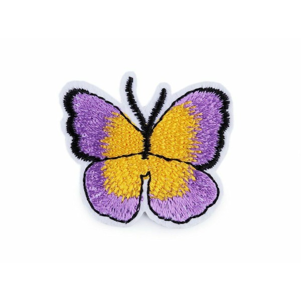 2pc Violet au Fer à repasser Patch Papillon, Patchesand Coudre sur les taches, Coudre-sur, de réflex - Photo n°2
