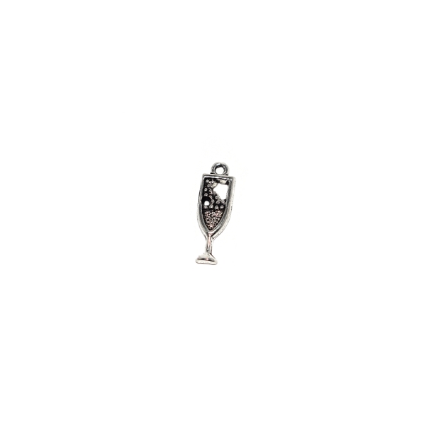 Coupe de champagne 20x7 mm métal argenté - Photo n°1