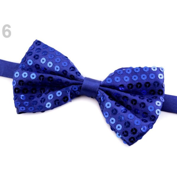 1pc 6 Cobalt Bleu noeud papillon Avec des Paillettes, des Accessoires de Carnaval, les Décorations, - Photo n°1