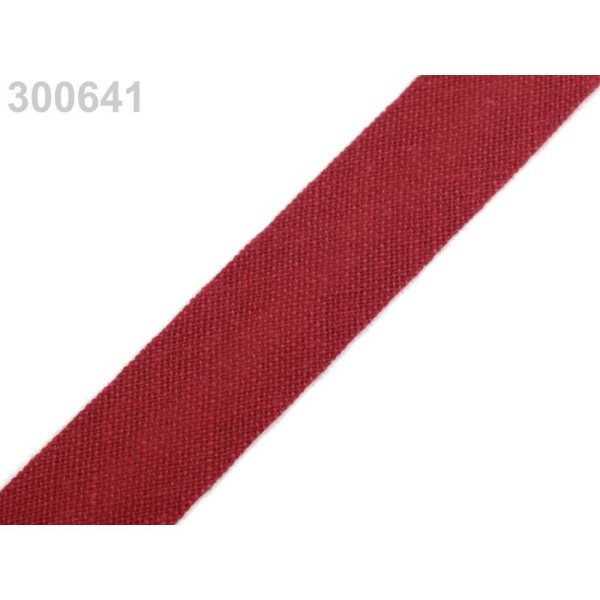 25m 300 641 Rio Rouge Seul Pli de Biais de Coton Largeur 14mm, Et les Autres bandes Pliées, Mercerie - Photo n°1