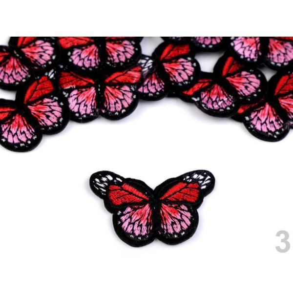 10pc Fraise Rouge de Fer Sur le Patch de Papillon de la Petite, le Fer-sur les Patchesand Coudre sur - Photo n°1