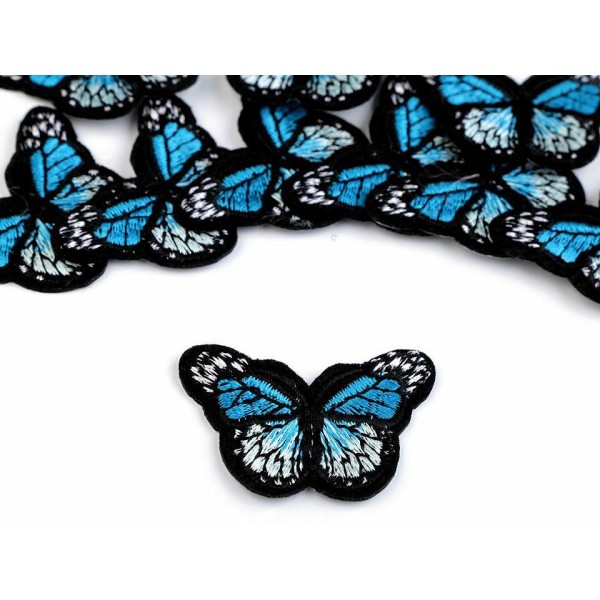 10pc Bleu Turquise Fer Sur le Patch de Papillon de la Petite, le Fer-sur les Patchesand Coudre sur l - Photo n°2