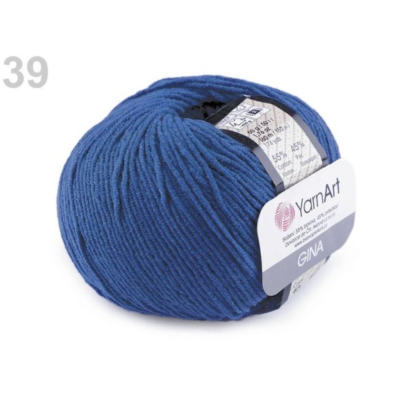 1pc 39 (16) Capri Bleu Fil à Tricoter Gina 50g Yarnart, Tricot, Crochet, Broderie, Mercerie, - Photo n°1
