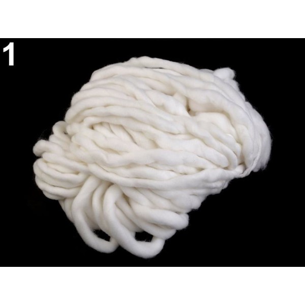 1pc 1 Blanc d'un Fil Épais Env. 250g, Tricot, Crochet, Broderie, Mercerie, - Photo n°1