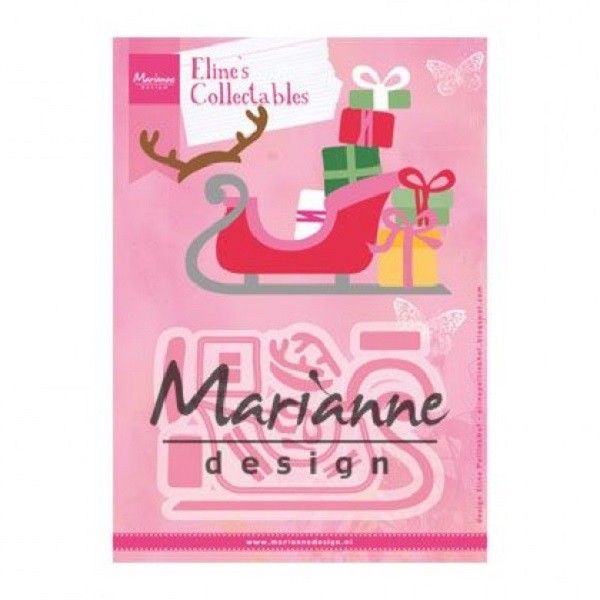 Matrice de découpe Eline's collectables Marianne Design - Traineau - 12 pcs - Photo n°1