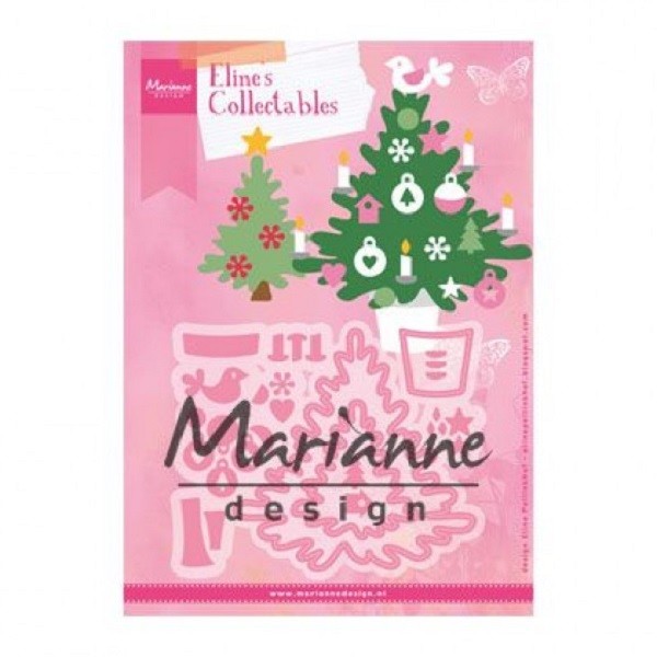 Matrice de découpe Eline's collectables Marianne Design - Sapin de Noel - 12 pcs - Photo n°1