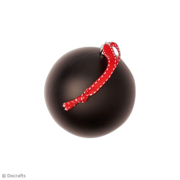 Boule de Noël ardoise 10 cm - Photo n°2