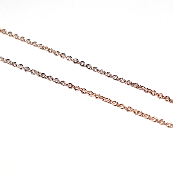 Chaîne fines mailles ovales rose gold 2,5x2 mm x10 cm - Photo n°1