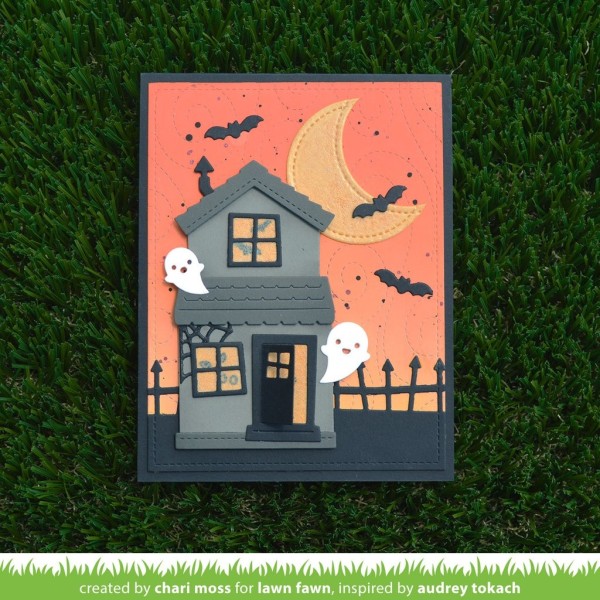 Matrice de découpe Lawn Fawn - Build-A-House Halloween - 13 pcs - Photo n°2