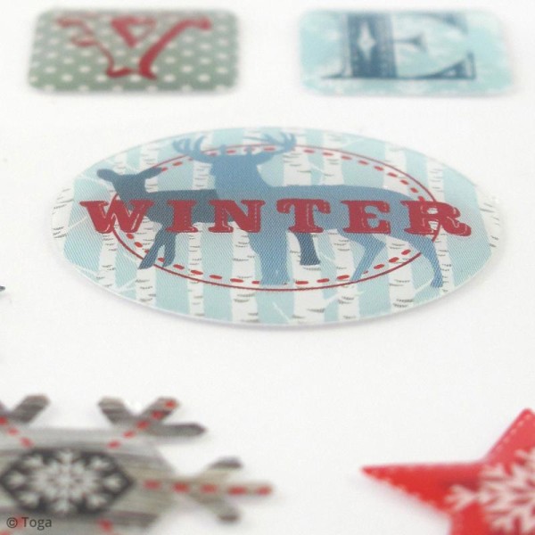 Stickers 3D Toga Solstice d'hiver - 28 pcs - Photo n°3