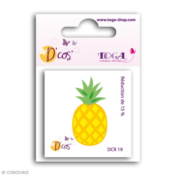 Die D'COS Ananas - 4,8 x 2,4 cm - Photo n°1