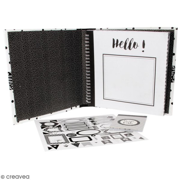 Kit Smash Book Black & White - Photo n°3