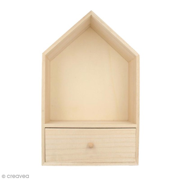 Maison à tiroir en bois - 20 x 32 cm - Photo n°1