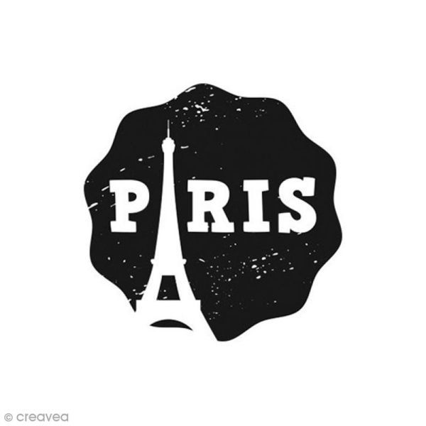 Tampon bois Woodies - Paris Tour Eiffel - 3,5 cm - Photo n°1