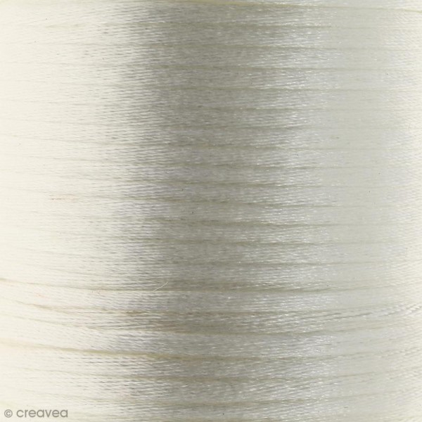 Cordon queue de rat Blanc - 2 mm - 25 mètres - Photo n°1