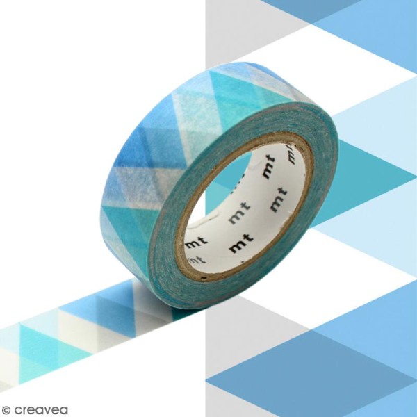 Masking tape - Arlequin bleu - 1,5 cm x 7 m - Photo n°1
