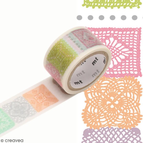 Masking tape Crochet - 2 cm x 3 m - Photo n°1