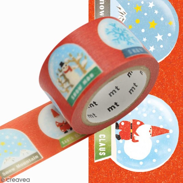 Assortiment Masking Tape Merry Christmas - 3 rouleaux - Photo n°2