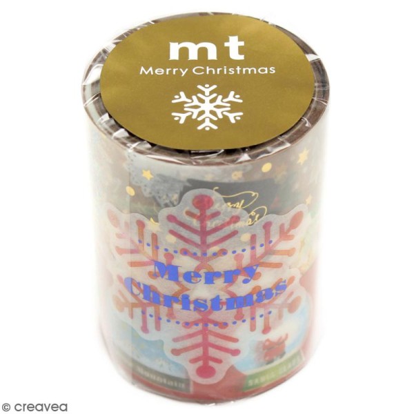 Assortiment Masking Tape Merry Christmas - 3 rouleaux - Photo n°1