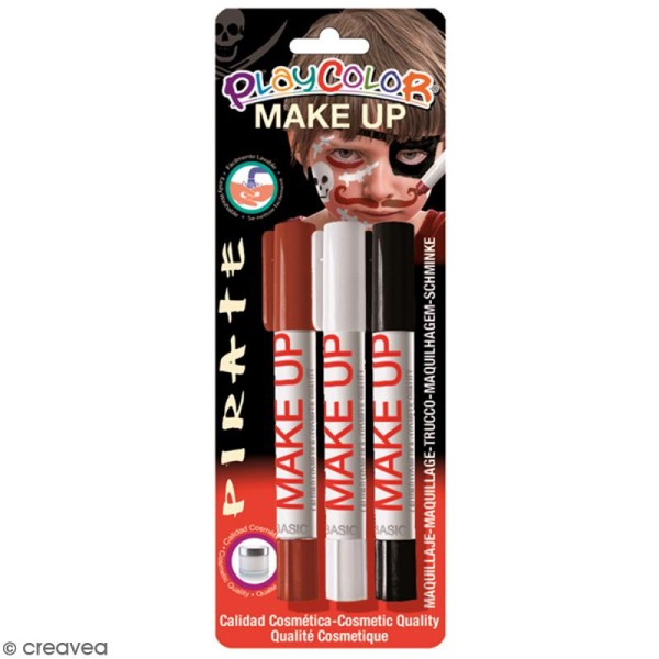 Sticks de maquillage PlayColor - Assortiment Pirate - 3 pcs - Photo n°1