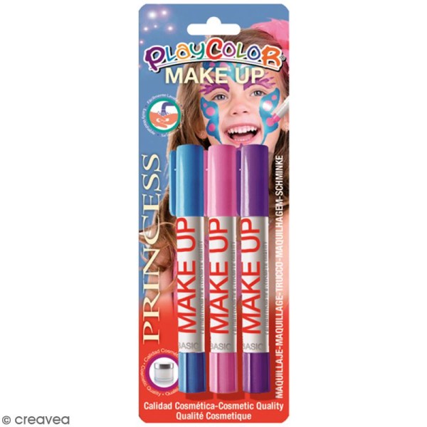 Sticks de maquillage PlayColor - Assortiment Princesse - 3 pcs - Photo n°1