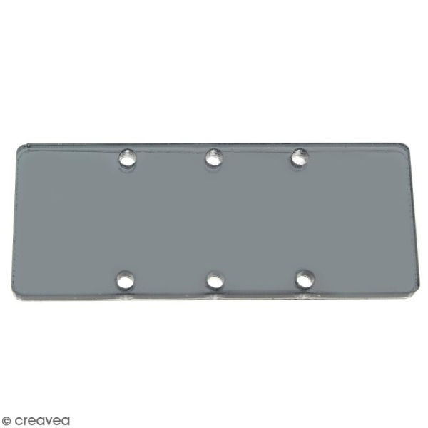 Intercalaire Rectangulaire Gris - 50 x 20 mm - Photo n°1