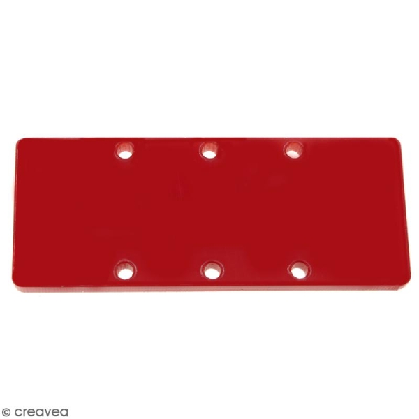 Intercalaire Rectangulaire Rouge - 50 x 20 mm - Photo n°1