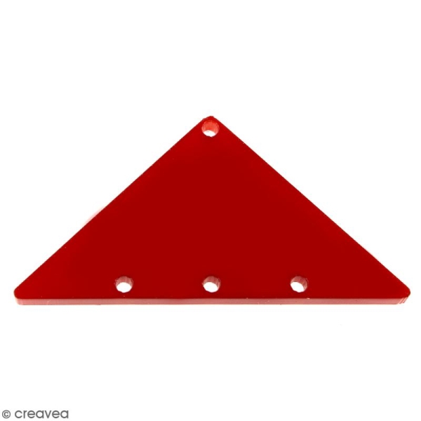 Intercalaire Triangulaire Rouge - 50 x 25 mm - Photo n°1