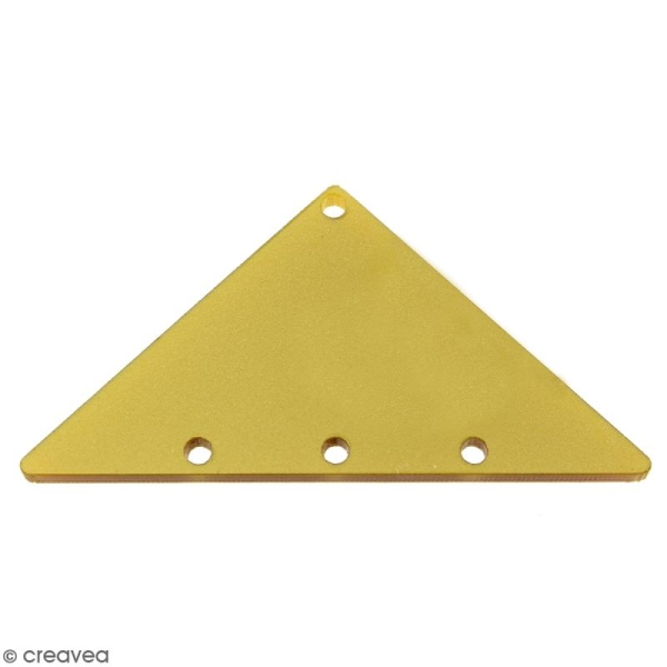 Intercalaire Triangulaire Jaune doré - 50 x 25 mm - Photo n°1