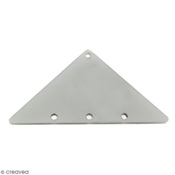 Intercalaire Triangulaire Gris argenté - 50 x 25 mm - Photo n°1