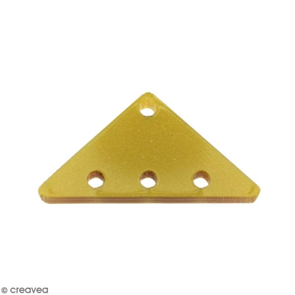 Intercalaire Triangulaire Jaune doré - 25 x 13 mm - Photo n°1