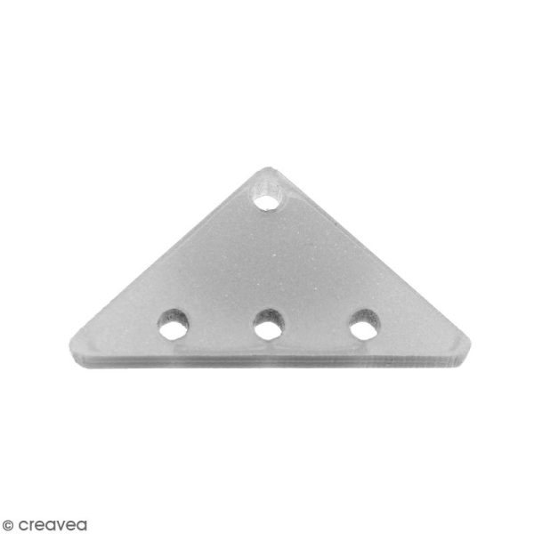 Intercalaire Triangulaire Gris argenté - 25 x 13 mm - Photo n°1