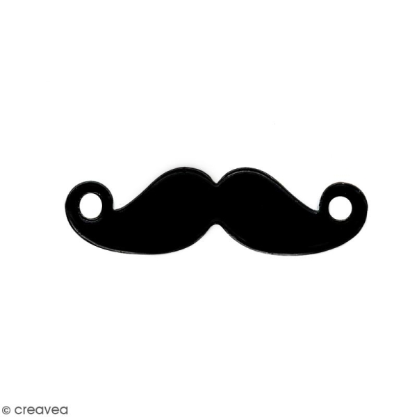 Breloque moustache - 25 x 7 mm - Photo n°1