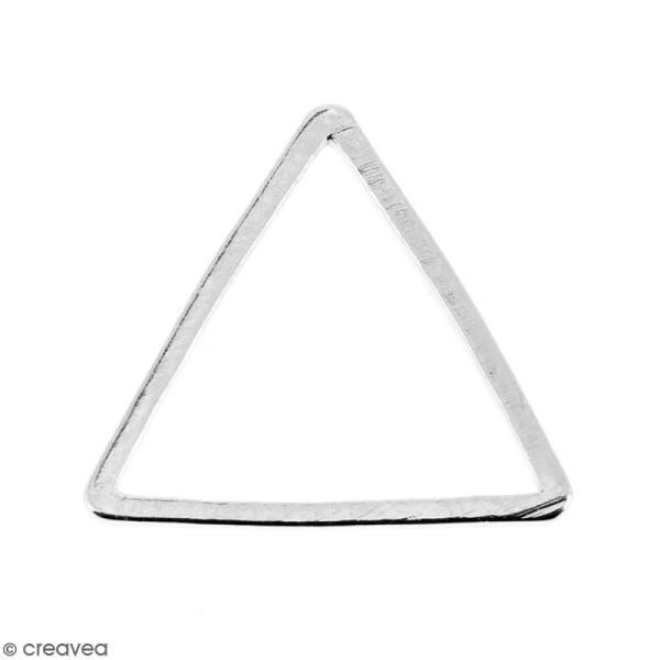 Triangle Argenté en métal - 14 mm - Photo n°1