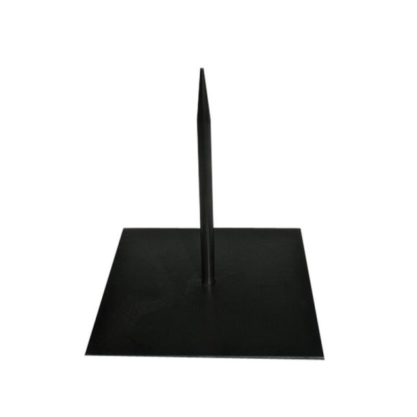 Socle noir avec tige de 12,5 cm - Photo n°1