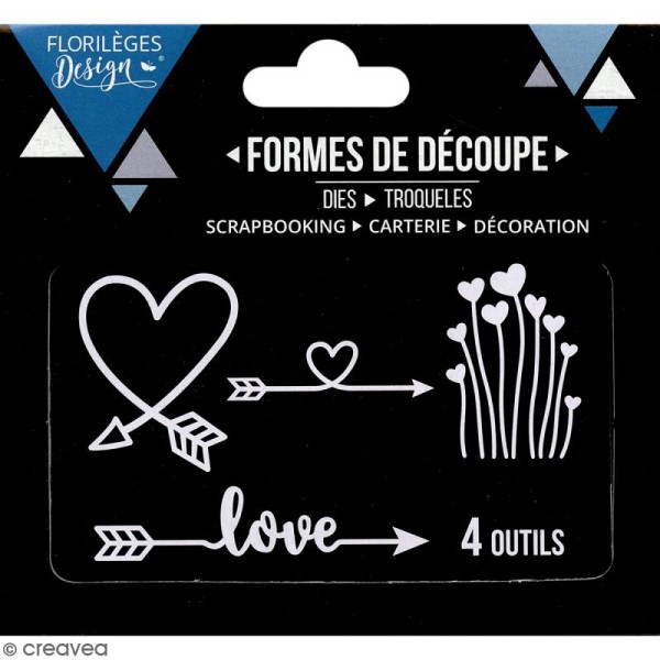 Die Florilèges Design - Direction Love - 4 pcs - Photo n°3