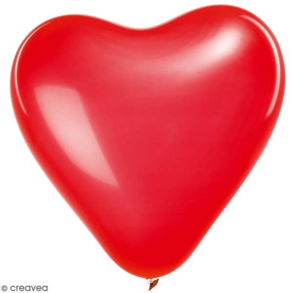 Ballons de baudruche Rico Design YEY - Forme Coeur Rouge - 30 cm - 12 pcs - Photo n°1