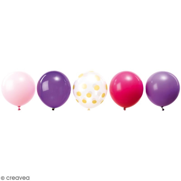 Ballons de baudruche imprimés Rico Design YEY - Princesse - 30 cm - 12 pcs - Photo n°1