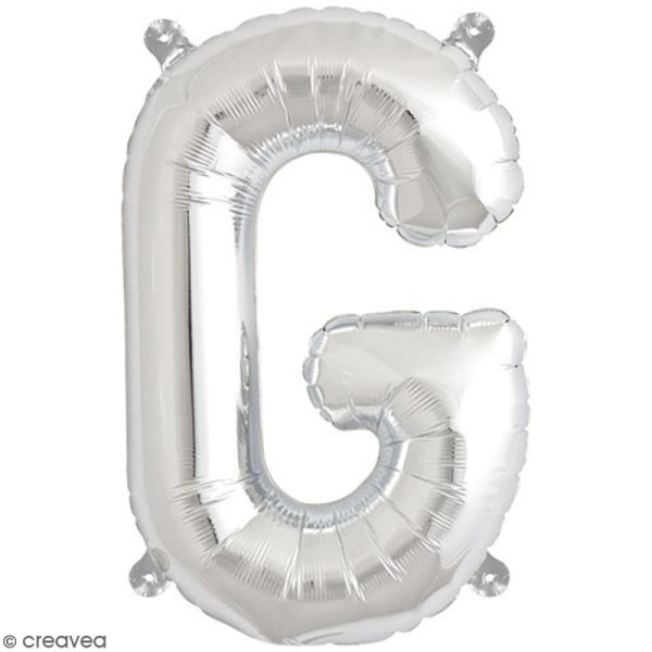 Ballon Aluminium - Lettre G - Argenté - 1 pce - Photo n°1