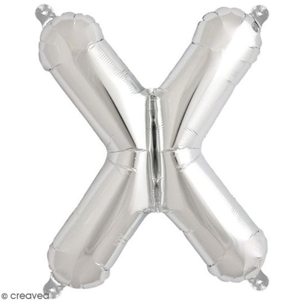 Ballon Aluminium - Lettre X - Argenté - 1 pce - Photo n°1