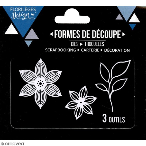 Dies Florilèges Design - Fleurs sublimes 2 - 3 pcs - Photo n°3