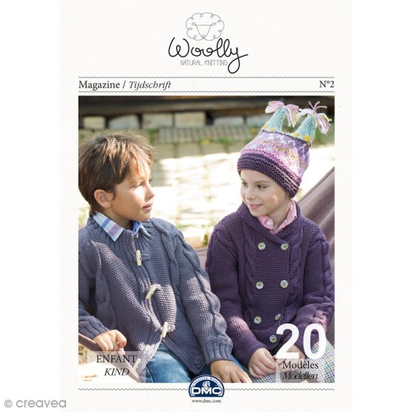Catalogue tricot DMC - Woolly Enfant - 20 modèles pour enfants - Photo n°1