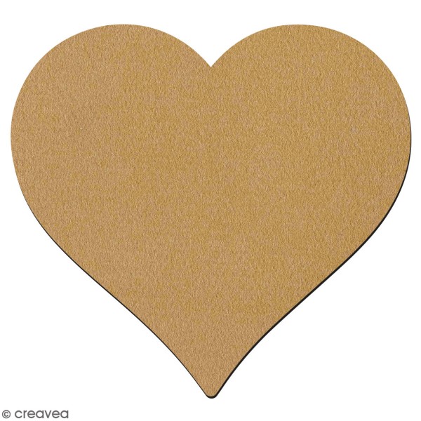 Coeur en bois à décorer - 10 cm - Photo n°1