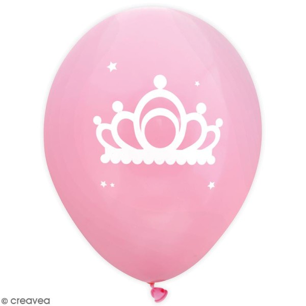 Ballons de baudruche princesse - 25 cm - 6 pcs - Photo n°2