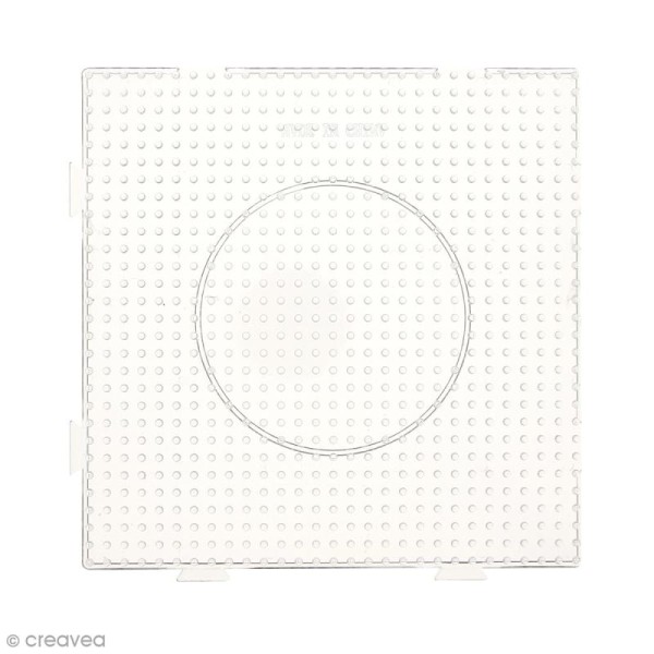 Plaque emboîtable pour perles à repasser Midi - Transparente - 1 pce - Photo n°2