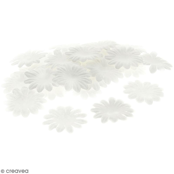 Fleurs en papier - Marguerites Blanches - 5 cm - 100 pcs - Photo n°1