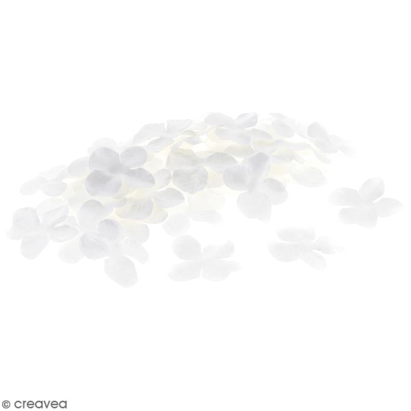 Fleurs en papier - Hortensia Blanches - 3,2 cm - 100 pcs - Photo n°1